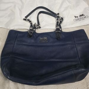 Coach Vintage Royal Blue Leather Tote